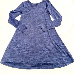 Blue long sleeve dress